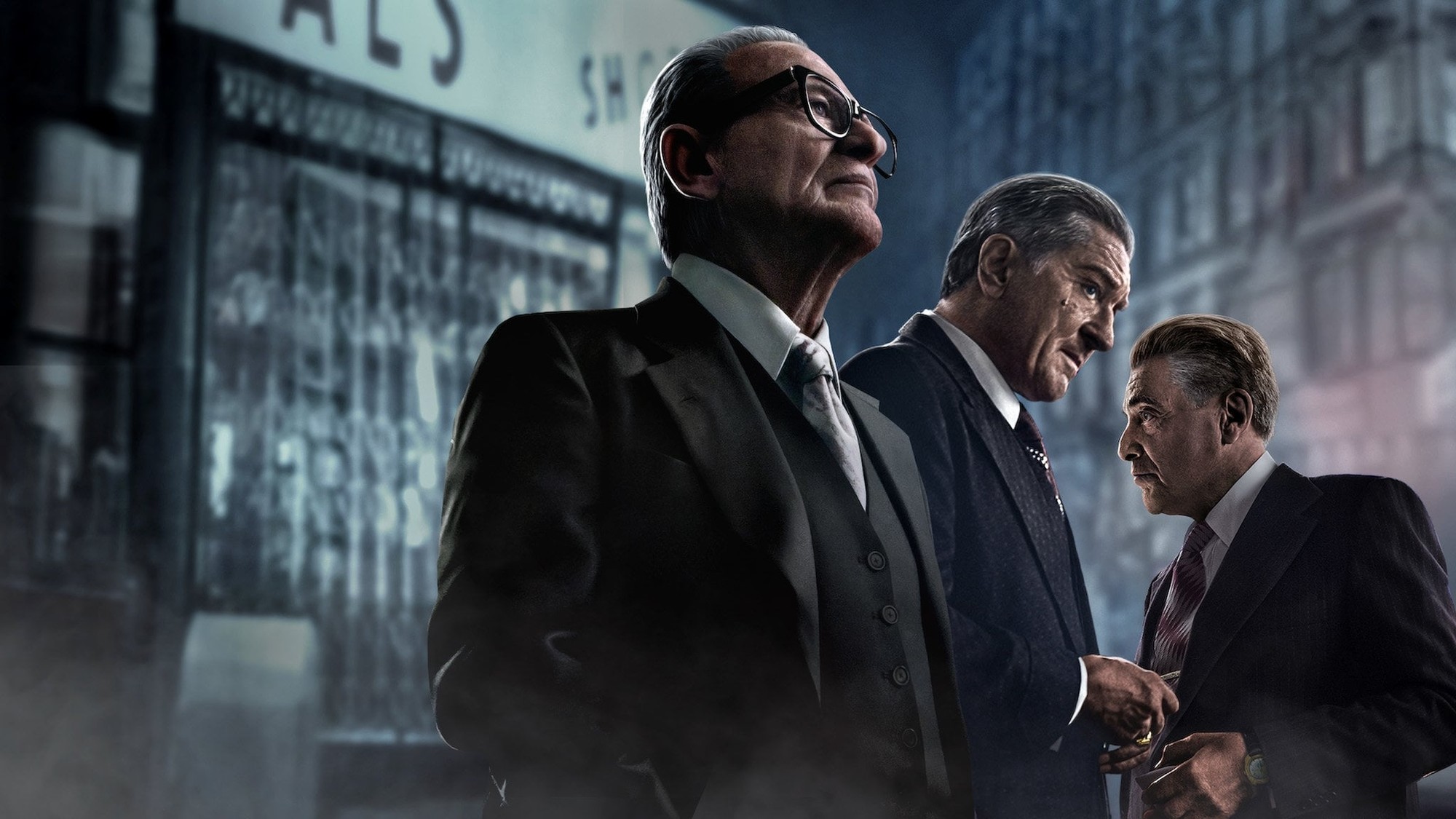 Fotograma promocional de The Irishman (2019), dirigida por Martin Scorsese