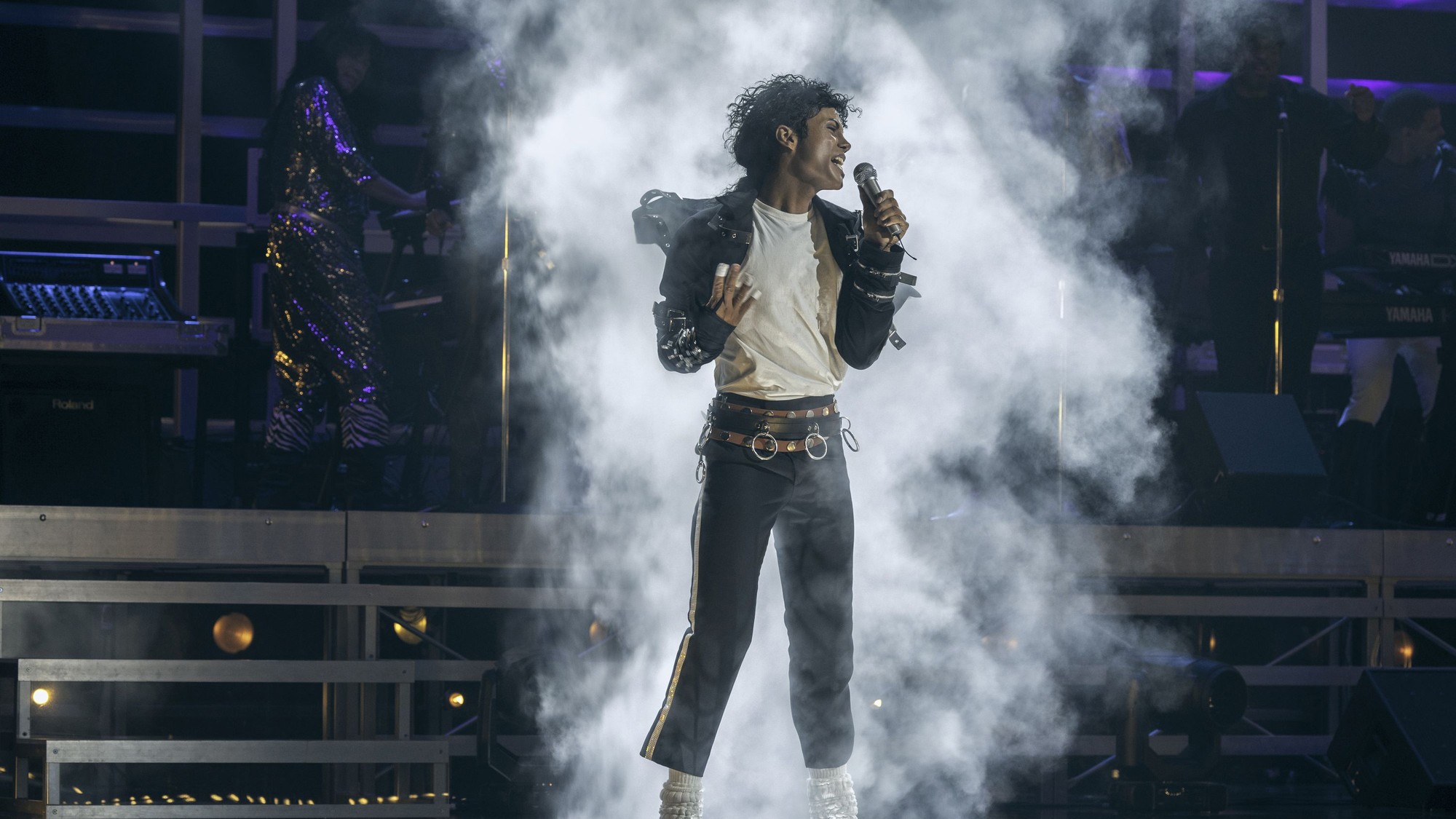 Escena de la película Michael, biopic de Michael Jackson protagonizada por Jaafar Jackson
