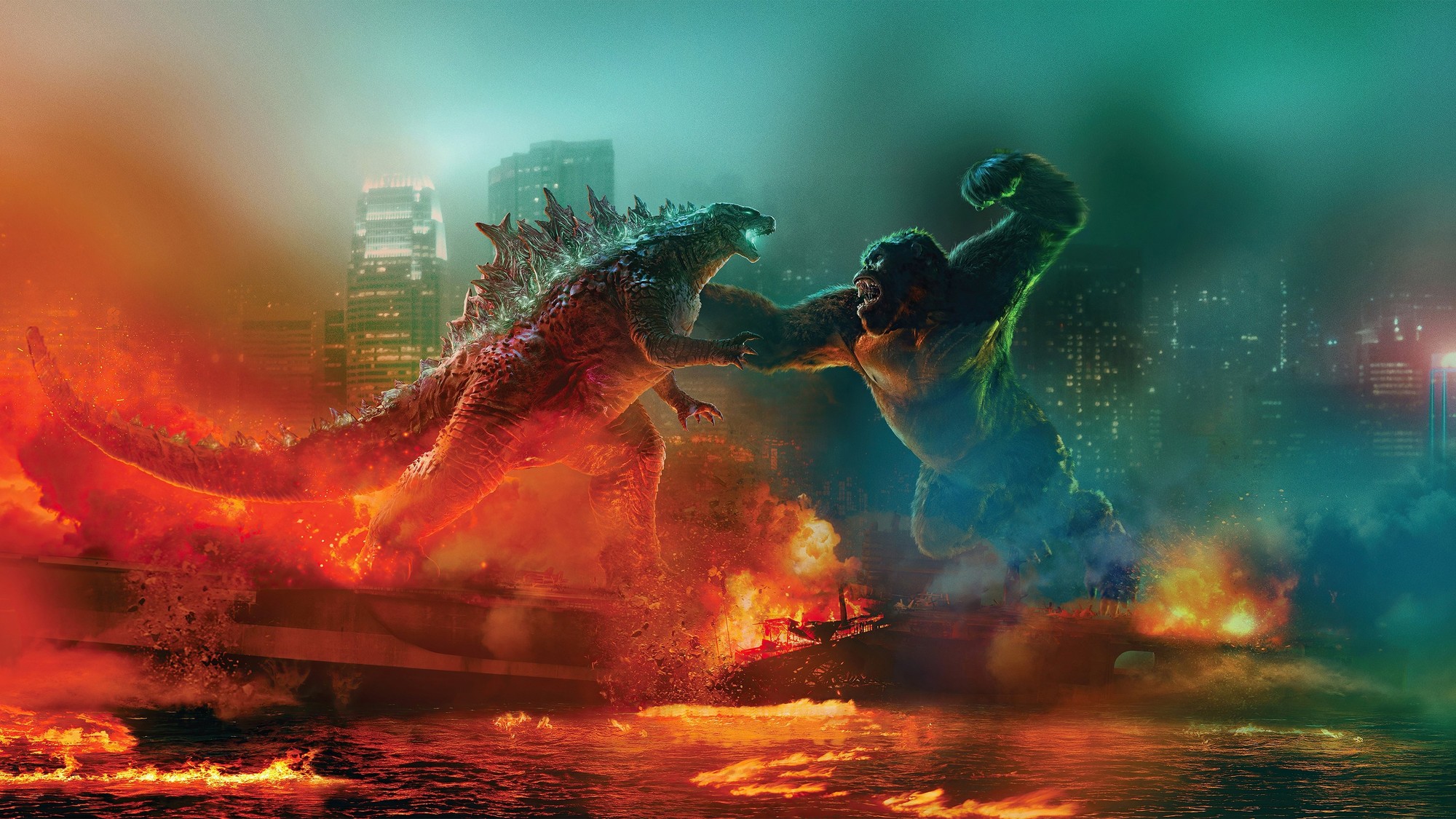 Escena de Godzilla vs. Kong, la película que marcó el debut de Kaylee Hottle como Jia